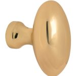 Knop Ei tbv SKG schild messing ongelakt