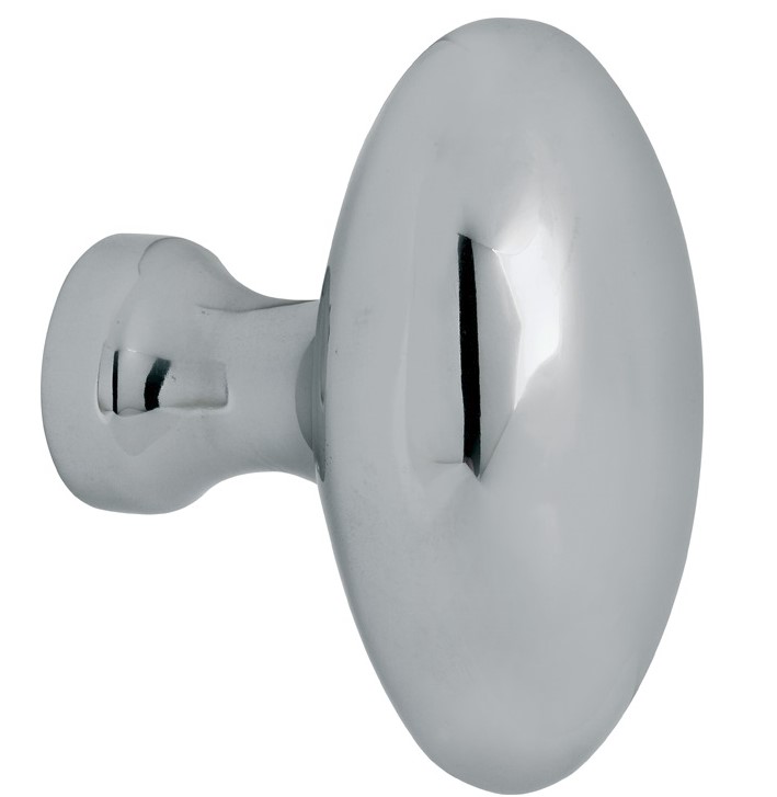 Knop Ei tbv SKG schild glans chroom