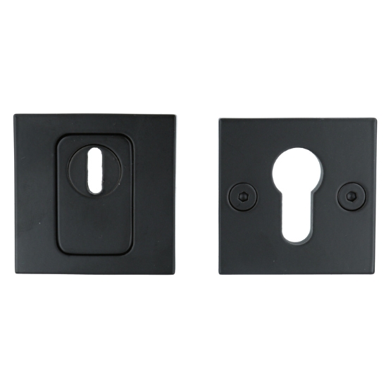 SKG3 Veiligheid-rozet BASICS BSQVEIL met kerntrekbeveiliging vierkant mat zwart