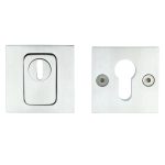 SKG3 Veiligheid-rozet BASICS BSQVEIL met kerntrekbeveiliging vierkant mat rvs