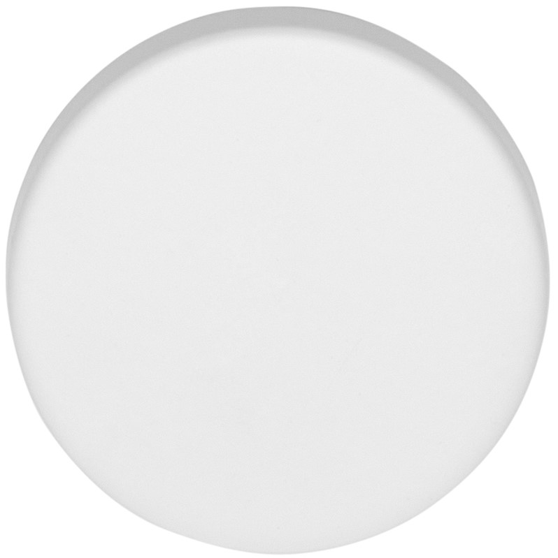 Blindplaatje Rond verdekt mat wit