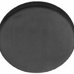 Blindplaatje Rond verdekt PVD Gunmetal