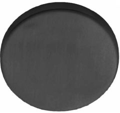 Blindplaatje Rond verdekt PVD Gunmetal