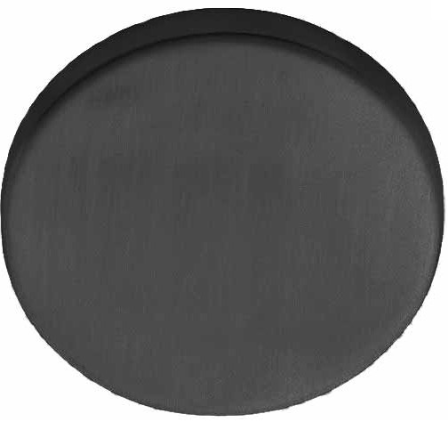 Blindplaatje Rond verdekt PVD Gunmetal
