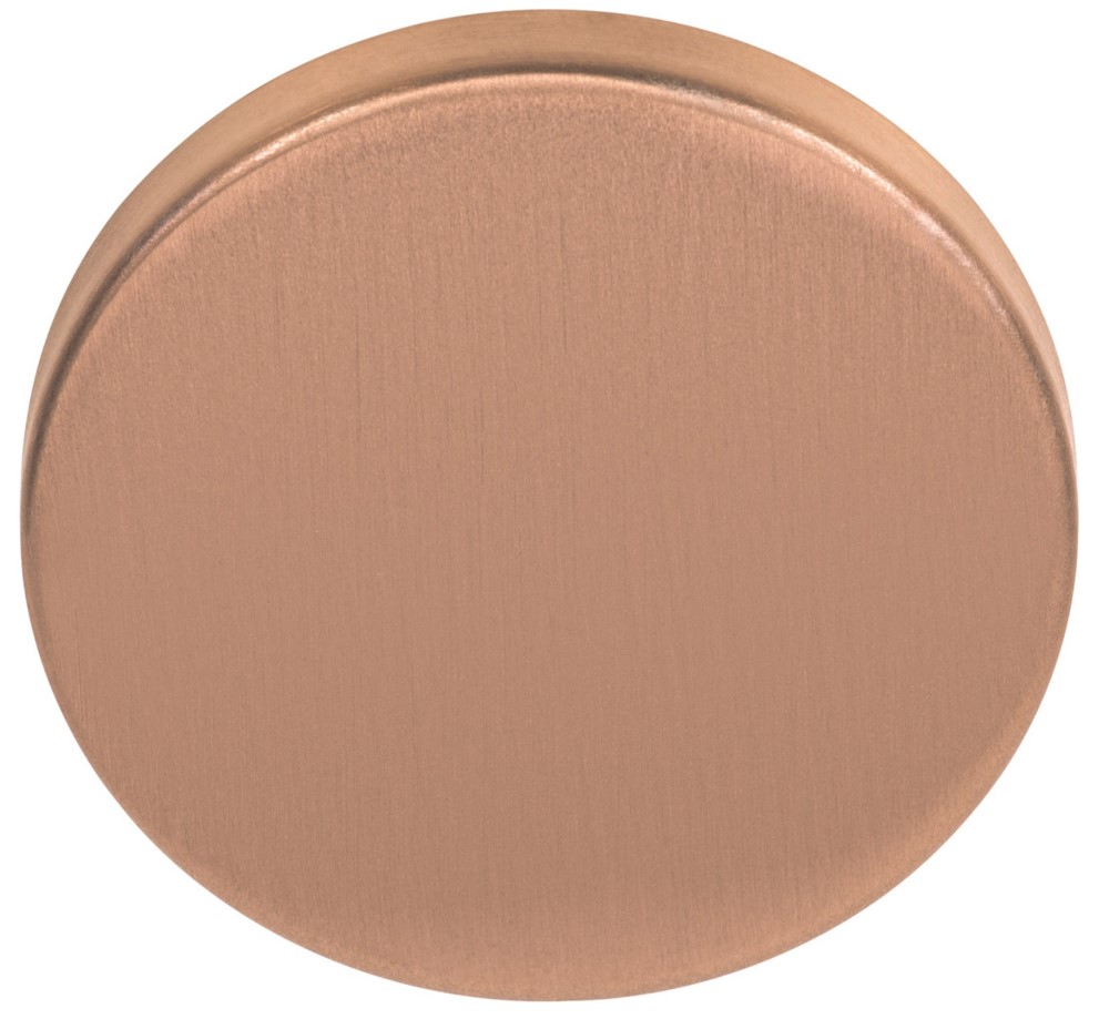 Blindplaatje Rond verdekt PVD mat brons