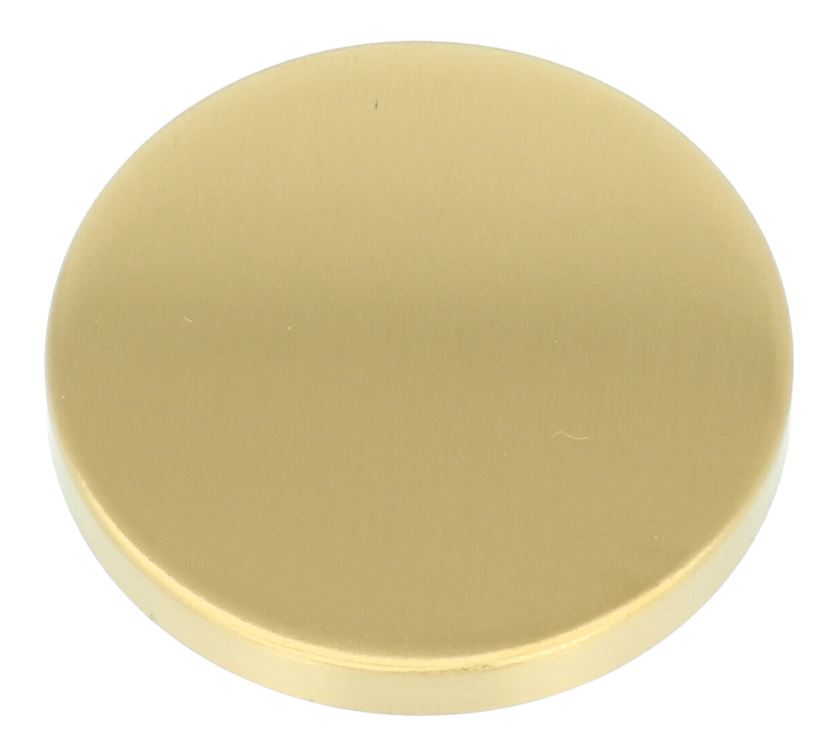 Blindplaatje Rond verdekt PVD mat goud