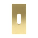Sleutelplaatje rechthoekig verdekt PVD mat goud