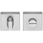 WC-sluiting vierkant blind 53x53x10 mm mat rvs