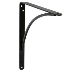 Plankdrager 150x125 mm zwart staal