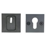 SKG3 Veiligheid-rozet BASICS BSQVEIL met kerntrekbeveiliging vierkant PVD Gunmetal