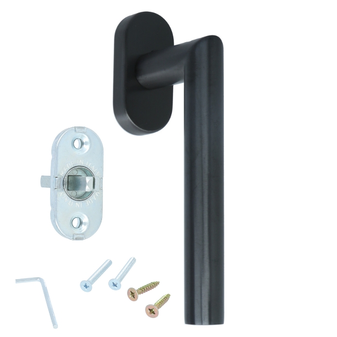 Draaikiepgarnituur BASIC LBII-19DK-O PVD Gunmetal - Afbeelding 3