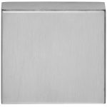 Blindplaatje Vierkant 53x53x10 mm mat rvs