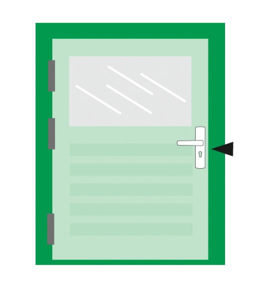 AXA Deurklink Flat-Blok DD 38-54 mm aluminium F1 - Afbeelding 3