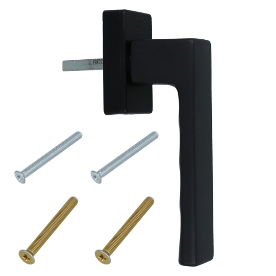 Draaikiepgarnituur Hoppe Toulon aluminium zwart - Afbeelding 3