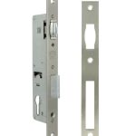 Rolslot met sluitplaat PC85 doornmaat 20 mm nikkel