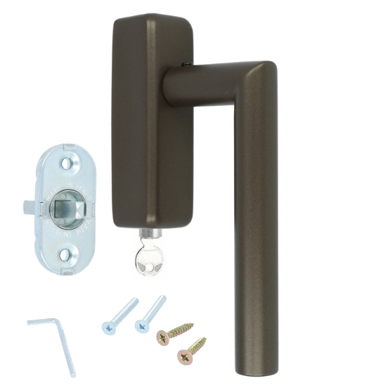 Draaikiepgarnituur BASIC LBII-19DKLOCK-O Donker brons - Afbeelding 3