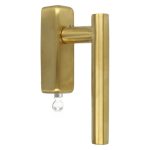 Draaikiepgarnituur BASIC LBVIIDKLOCK-O PVD mat goud