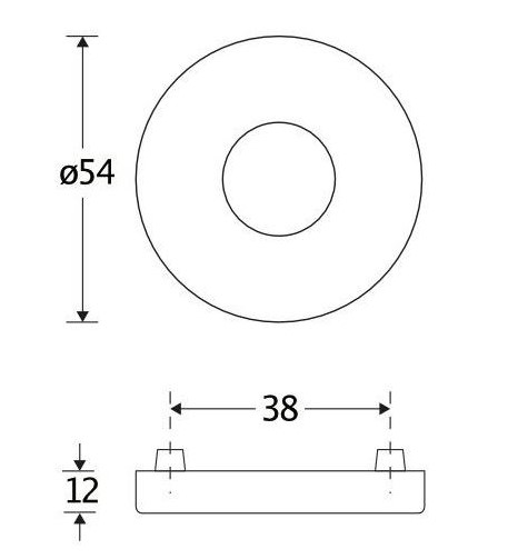 SKG krukrozet buiten Elegant mat nikkel PVD - Afbeelding 2