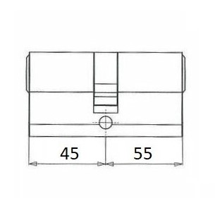 Veiligheidscilinder S2 SKG2 45/55 - Afbeelding 2