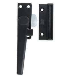 ODShop raamsluiting met sluitplaat links aluminium zwart gelakt