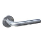 Intersteel deurklink Q 02 op rozet verdekt ø52x6mm rvs