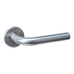 Intersteel deurklink Q 02 op rozet verdekt ø52x6mm rvs