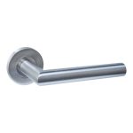 Intersteel deurklink Q 01 op rozet verdekt ø52x6mm rvs