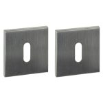 Intersteel sleutelrozetten verdekt 53x53x6mm rvs