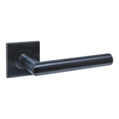 Intersteel deurklink Q 04 op rozet verdekt 53x53x6mm pvd zwart