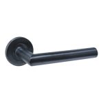 Intersteel deurklink Q 01 op rozet verdekt ø52x6mm pvd zwart