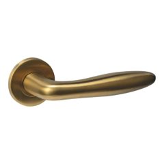 Intersteel deurklink Q 03 op rozet verdekt ø52x6mm pvd messing mat