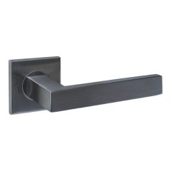 Intersteel deurklink Q 05 op rozet verdekt 53x53x6mm pvd antraciet