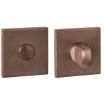 Intersteel wc-sluiting verdekt 53x53x6mm met stift 6-8mm pvd brons