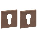 Intersteel cilinderrozetten verdekt 53x53x6mm pvd brons