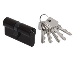 Profielcilinder Standaard 30/30 zwart inclusief 5 sleutels