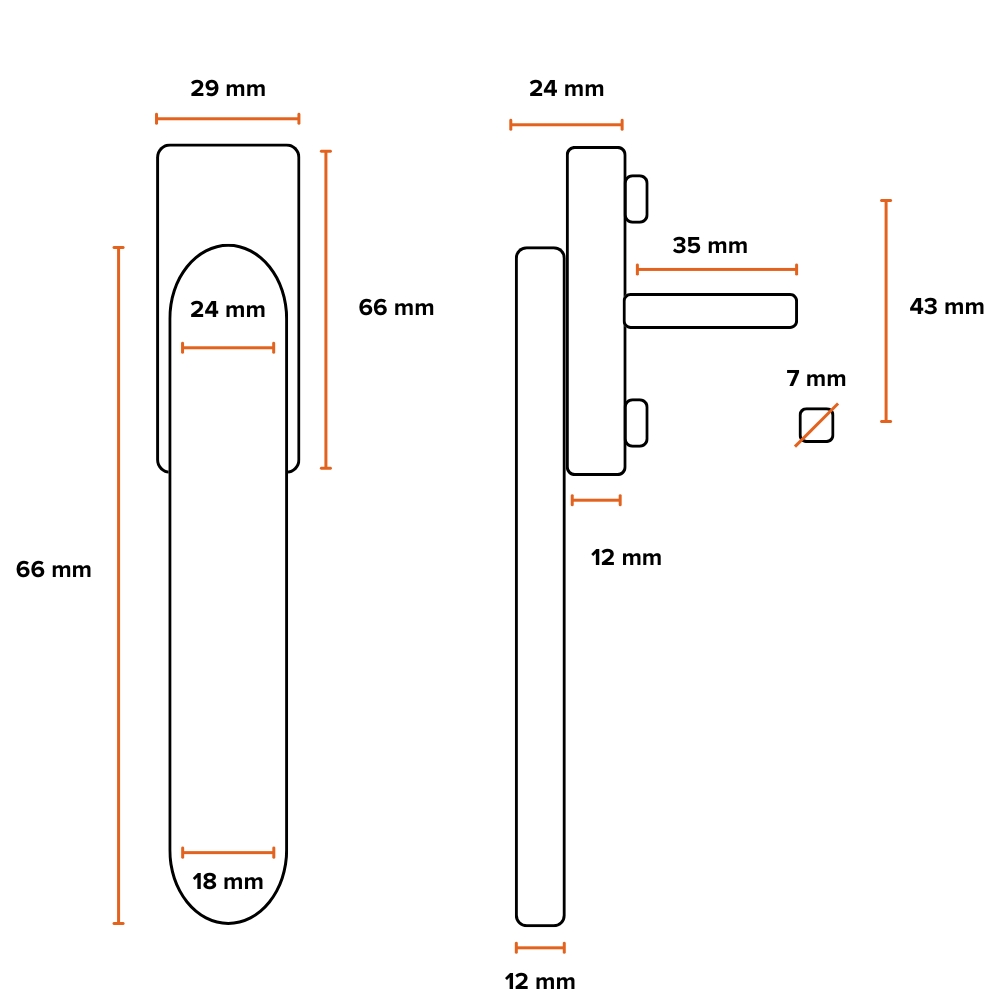 ODShop vlakke draaikiepgarnituur aluminium wit - Afbeelding 2