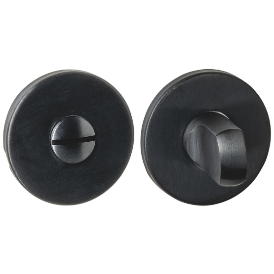 Intersteel wc-sluiting verdekt ø52x6mm met stift 6-8mm pvd zwart