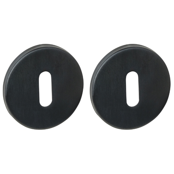 Intersteel sleutelrozetten verdekt ø52x6mm pvd zwart