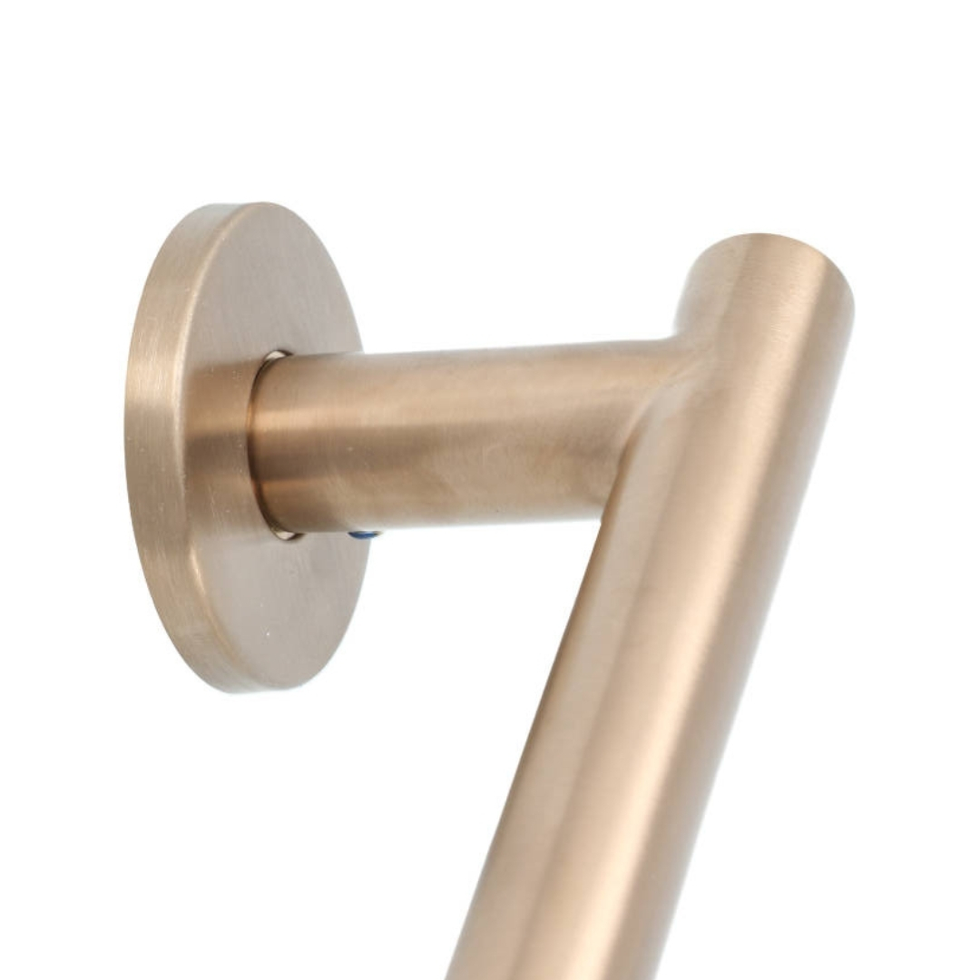 Deurklink BASIC LBVII-19 op ronde rozet PVD licht brons - Afbeelding 3