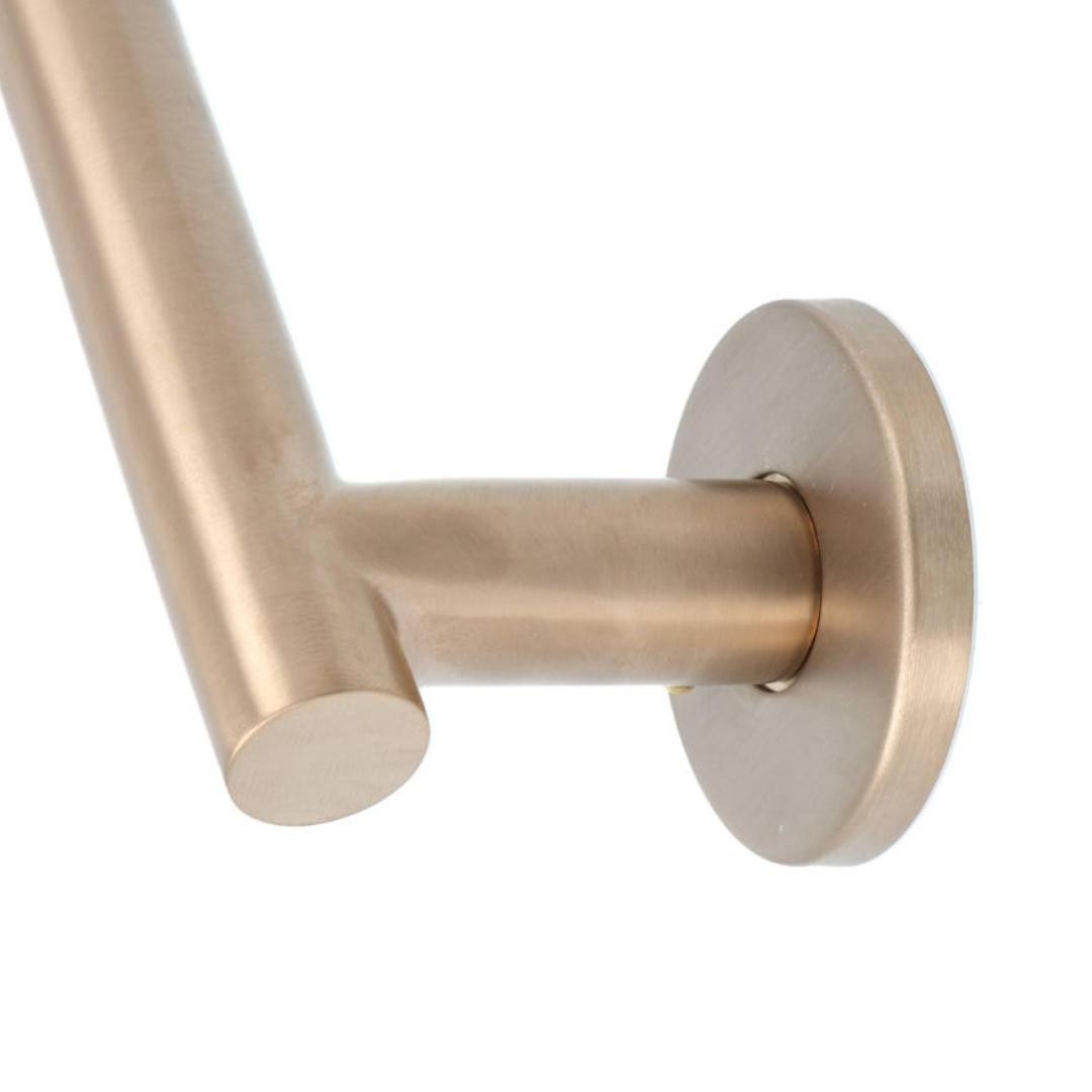 Deurklink BASIC LBVII-19 op ronde rozet PVD licht brons - Afbeelding 4