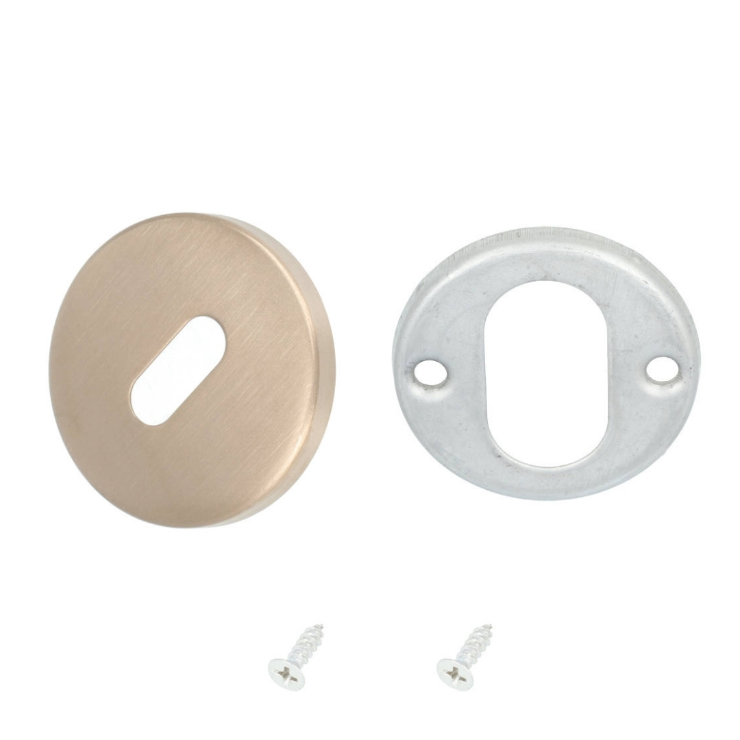 Sleutelplaatje BASIC LBN50 6 mm PVD licht brons - Afbeelding 3