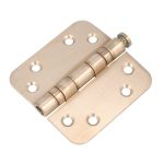 Kogellagerscharnier 8989 mm ronde hoek PVD licht brons