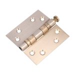 Kogellagerscharnier 7676 mm rechte hoek PVD licht brons