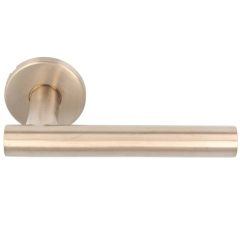 Deurklink Pho op ronde rozet PVD licht brons