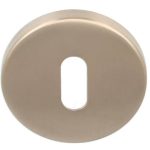 Sleutelplaatje Rond PVD licht brons