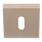 Sleutelplaatje Vierkant 53x53x10 PVD licht brons