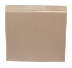 Blindplaatje Vierkant 53x53x10 PVD licht brons