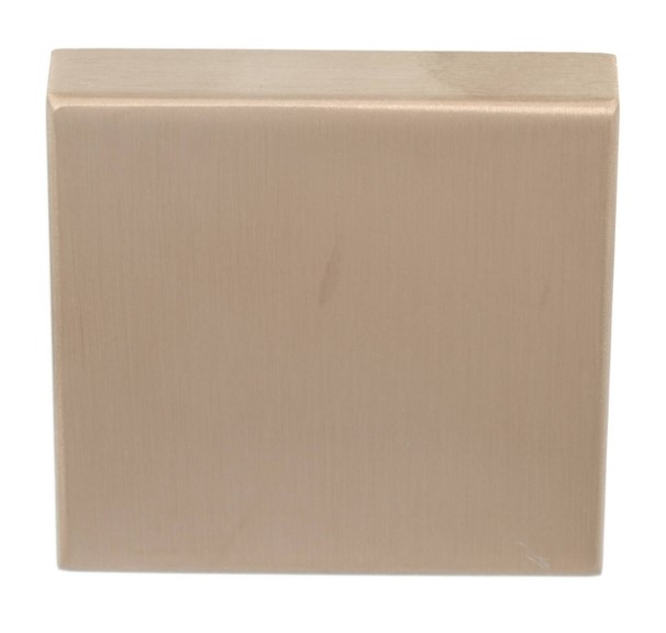 Blindplaatje Vierkant 53x53x10 PVD licht brons