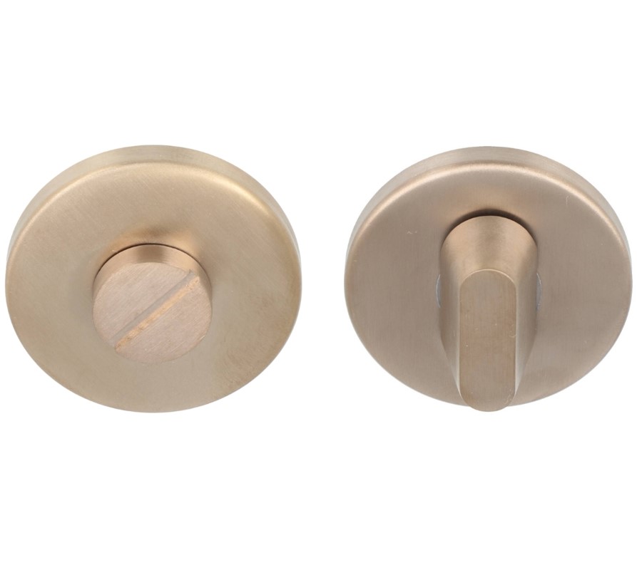 WC-Sluiting 8 mm rond verdekt blind PVD licht brons