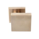 Voordeurknop BASIC BSQ60V Vast op Rozet PVD licht brons